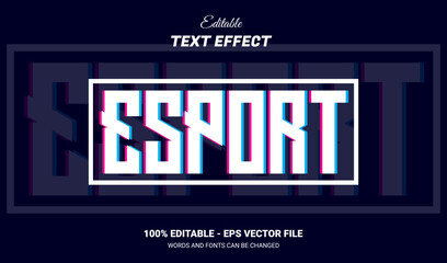 Gaming esport style text effect, Editable text effect © Riskidesign