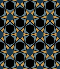Obraz premium Abstract tileable geometric pattern. A seamless background, vintage texture. 