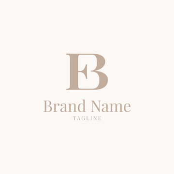 EB logo elegance golden brown