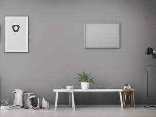 A modern, minimalist living space