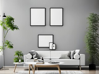 A modern, minimalist living space