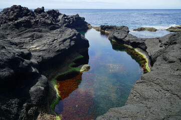 Lava Ozean Azoren Vulkaninseln São Miguel