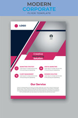 Business flyer design template.