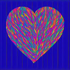 a geometric Valentine's day heart & Love & romance