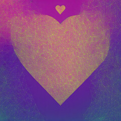 a geometric Valentine's heart