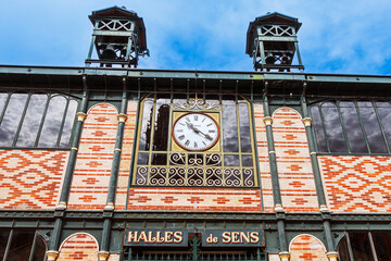 Sens, FRANCE - July 28, 2022: Street view of old village Sens in France © ilolab