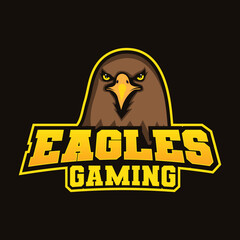 eagles logo design, eagle esports logo template vector, eagle gaming logo, angry eagle