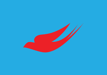 Fototapeta premium this is bird logo design