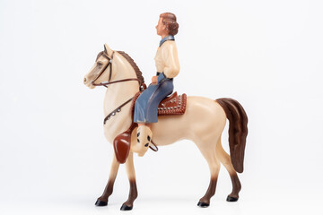 Cowgirl Toy with Horse