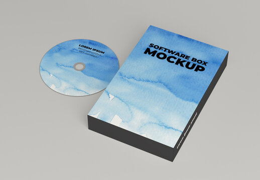 Software Product Box Mockup