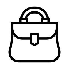 handbag line icon illustration vector graphic