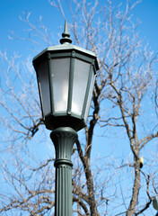 Fototapeta na wymiar Close up of vintage street lamp.