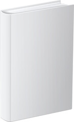 White book mockup. Realistic blank hardcover template