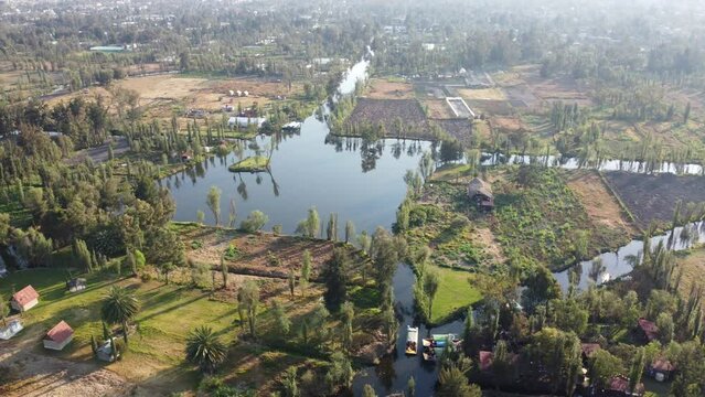 Xochimilco, mexico aereal video 1