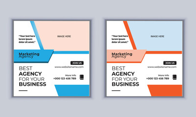 Digital Marketing Agency social media banner design template