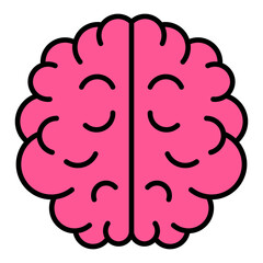 Brain Filled Line Icon