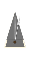 illustrazione con metronomo meccanico su sfondo trasparente