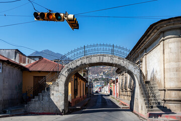 Pedestrian Stone Bridge in Quetzaltenango (Xela), Guatemala