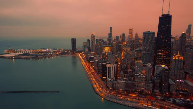 LakeShore Chicago Sunset