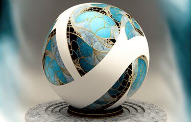 Marble Lattice Globe