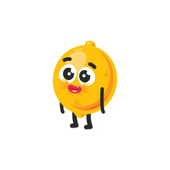 Cute Lemon character, lemon vector illustration, lemon character design
