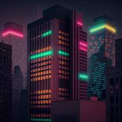 night city skyline