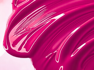 Glossy pink cosmetic texture as beauty make-up product background, cosmetics and luxury makeup brand design concept