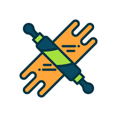 rolling pin icon for your website, mobile, presentation, and logo design.