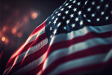 American flag, Generative ai