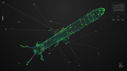 Antiship Missile Detector Animation HUD