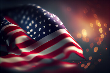 American flag, Generative ai