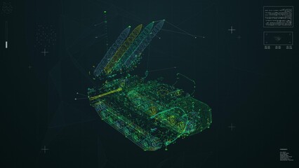 Military Rocket Launcher Animation HUD