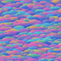 Fototapeta premium seamless sky cloud pattern [Generative AI]