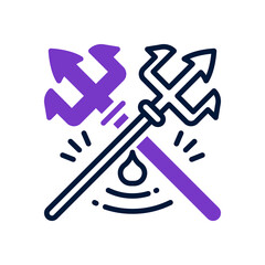 trident icon for your website, mobile, presentation, and logo design.