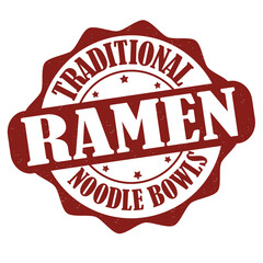 Obraz premium Ramen label or stamp