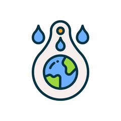 save water icon for your website, mobile, presentation, and logo design.