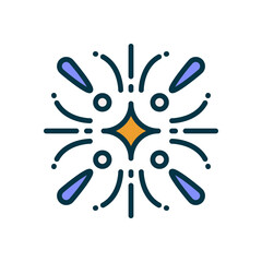 firework icon for your website, mobile, presentation, and logo design.