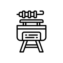 Fototapeta premium barbeque icon for your website, mobile, presentation, and logo design.