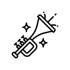 trumpet icon for your website, mobile, presentation, and logo design.