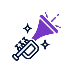 trumpet icon for your website, mobile, presentation, and logo design.