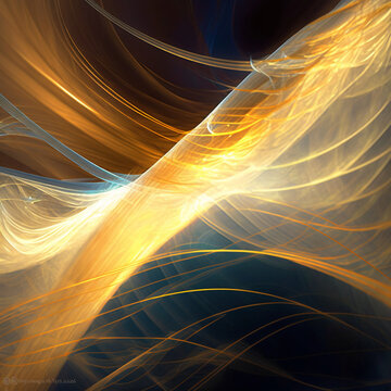 Translucent overlapping ribbons of light.  Gorgeous background, bright mood.  Generative AI.