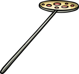 Pizza cartoon funny illustration