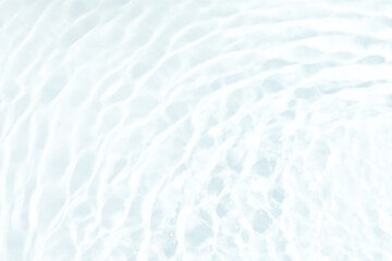 Fototapeta na wymiar Closeup view of water with ripples on white background