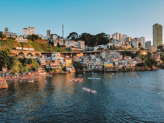 Vista a&eacute;rea da Gamboa, em Salvador
