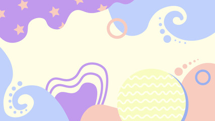 Flat design abstract background