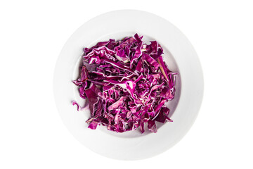salad purple cabbage vegetable dish meal food snack on the table copy space food background rustic top view