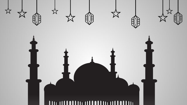 mosque Abu Dhabi with Sheikh Zayed Grand vector illustration