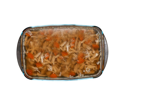 Homemade jelly meat Jellied pork and beef Holodec traditional Russian food Ingredients for lunch on isolated png background