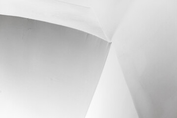 Abstract minimal interior photo background, fragment with white niche