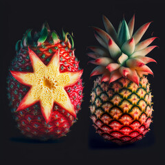 Star red pineapple, Generative Ai